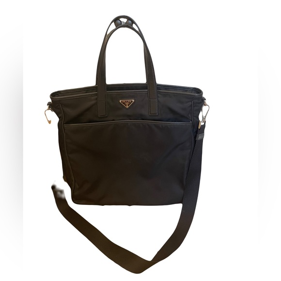 Prada Nylon Computer Toat 14”x 3”x 13” - Picture 1 of 5